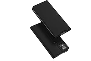 DUX DUCIS Funda Xiaomi Redmi 9C / Redmi 9C NFC, PU Cuero Flip Carcasa Fundas Móvil de Tapa Libro para Xiaomi Redmi 9C / Redmi 9C NFC (Negro)