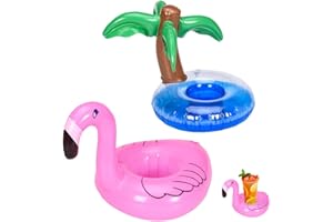 NHQZ 2 Pièces Porte Gobelet Piscine,Accessoire Piscine, Porte Gobelet Festival, Porte-Boissons Piscine Gonflable,Bar Flottant pour Piscine,Porte Gonflable pour Baignade Fêtes de Plage Eté