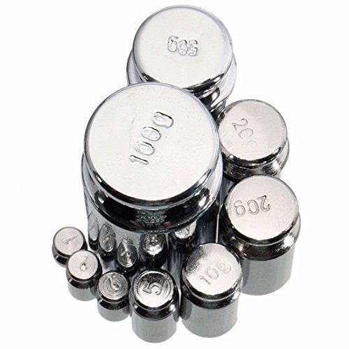 TOOGOO (R) 17Pcs 211.1g 10mg-100g M2 Set Grams Praezisionskalibrierung Gewicht Digital Scale - 2