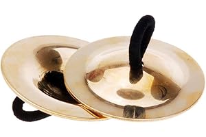 Andoer® Gold Finger Cymbals Strumento Musicale di Danza del Ventre