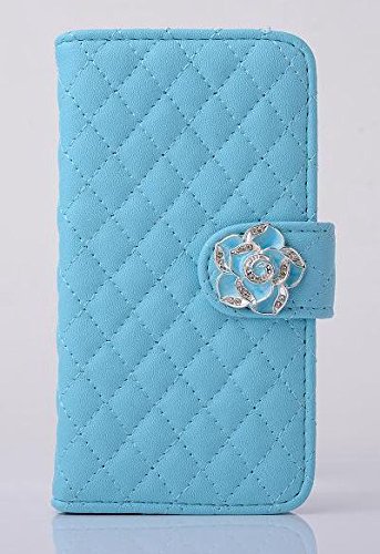 inShang Apple 4.7 INCH IPHONE 6 CASE Elegant with card slots Stand and wallet case function design Leather look pu Leather stand cover case FOR iPhone6 (Blue)