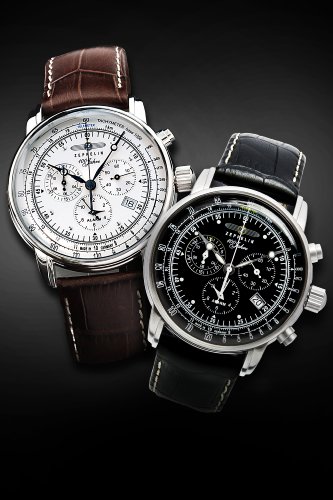 Zeppelin Men's Chronograph Watch 76801 With Alarm , Date Function And Tachymeter