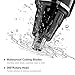 Nose Trimmer, [Newest Version] 4 in 1 Rechargeable Nose Ear Trimmer/Nose Hair Trimmer/Beard Trimmer/Sideburn Trimmer/Eyebrow Trimmer Stainless Steel&Water Resistant with Wet/Dry&Vacuum Cleaning System (Black)