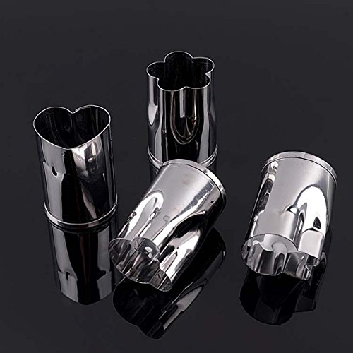 Makidar 12 Stück Edelstahl Gemüse, Obst, Gemüseschneider Mold Ausstechform Mold - 7