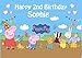 Produktbild Peppa Pig und George Personalisierte Kuchen Topper Puderzucker Papier A4 Bild 11