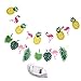 Produktbild MagiDeal 2 x Tropische Ananas Flamingo Bunting Hawaiian Flamingo Sommer Party Luau Dekor Girlande
