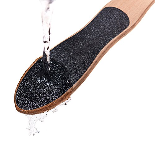 Premium Hornhautentferner / Hornhautfeile für Füße – hochwertige Hornhautraspel aus Holz – optimale Hornhautentfernung (grob und fein / doppelseitig) – einfache Reinigung und Aufhängmöglichkeit - 7