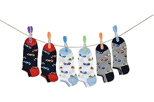 PETTI Artigiani Italiani - Calzini Bambino, 6 Paia di Calzini Fantasmino Bambino, Calzini Bambino Fantasmino Maschietto, Calzini Bambino Cotone Filo di Scozia, 100% Made in Italy