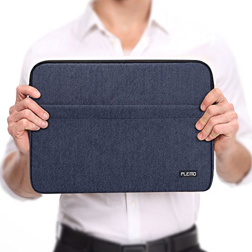Plemo Laptophülle Hülle Tasche Sleeve Schutzhülle für 15 – 15,6 Zoll Laptop / MacBook Air / MacBook Pro / Notebook-Computer, Denimblau - 6