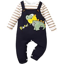 Carolilly Ensemble De Vêtements Pour Enfant 2 Pièces - Sweats à Manches Longues + Pantalon élastique (0-3 Ans), 12-18 Mois