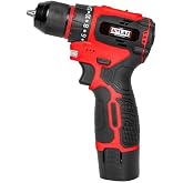 Attlas ATBL 12 CDD-202C 12V K&ouml;m&uuml;rs&uuml;z Darbeli Matkap, Li-ion, 1400 dev/dk, 2.0Ah, 10 mm, Kırmızı, 2 Ak&uuml; Dahil