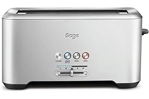 Sage Appliances STA730 the Bit More, toster na 4 kromki, szczotkowana stal nierdzewna