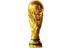 Aenglcvsm Trofeo Oro Calcio Trofeo di Coppa del Mondo Replica Coppa del Mondo Collezione di Memorie Decorazioni per Casa Ufficio Regali per Fan