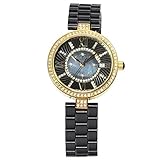 Stella Maris Damen Armbanduhr - Analog Quarz - Premium Keramik Armband - Perlmutt Zifferblatt - Diamanten und Swarovski Elemente - STM15SM6