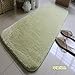 Produktbild KOOCO Waschbar Matten Cashmere Seide Wolle Matte Kissen Bett Wohnzimmer Schlafzimmer Fenster Pad Garderobe, 50 * 80 cm, Apfelgrün