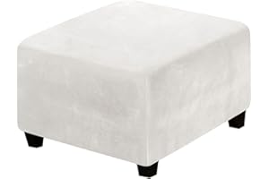 YEKUHE Quadratischer Hockerbezug 60x60/40x40/50x50/80x80 Stretch-Ottomanen Bezug Für Fußhocker Fußstütze Faltbarer Osmanische Abdeckung Geeignet zur Aufbewahrung von Fußschemel Waschbar Dekorative ( Color :