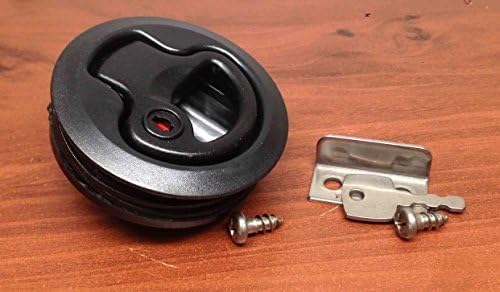 MARINE BOAT LOCKING BLACK PLASTIC FLUSH PULL SLAM LATCH HATCH LIFT 2 3/8D by Pactrade Marine