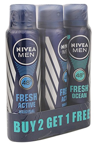 Nivea Fresh Active Deodrant, 150ml (Buy 2 Get 1 Free) RS.398 (0.00% Off) - Amazon