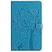Produktbild Jian Ying Galaxy Tab A6 10.1" Tablet Hülle, Slim PU Leder Klapp-Cover Schutzhülle für Samsung Galaxy Tab A6 10.1" SM-T580 T585 mit Standfunktion (Blauer Kratzbaum)