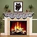 Produktbild Halloween Fireplace Mantel Scarf Cobweb Fireplace Cover Mysterious Halloween Party Decoration Black Spider Web Lace Runner for Holiday Party Supplies, 96 x 18 inch