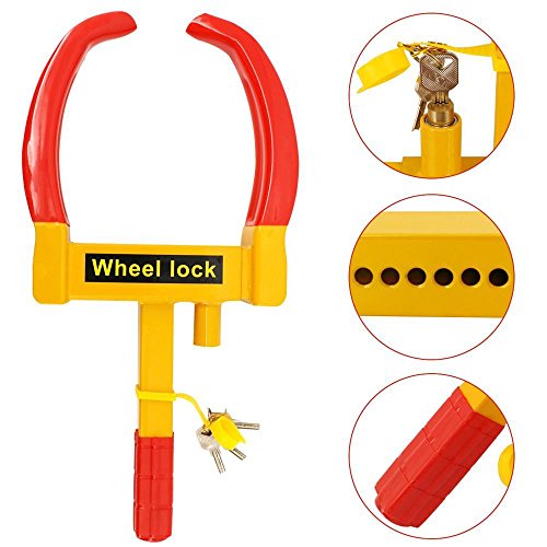 Preisvergleich Produktbild Yaheetech Radkralle Parkkralle Wegfahrsperre Diebstahlsicherung Reifenkralle Pkw Anhänger