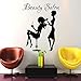 Produktbild Beauty Salon Decor Haar Wand Aufkleber-Frau fashion girl Haarschnitt Friseur Friseursalon Vinyl Aufkleber Aufkleber Art Wandbild (mn472)