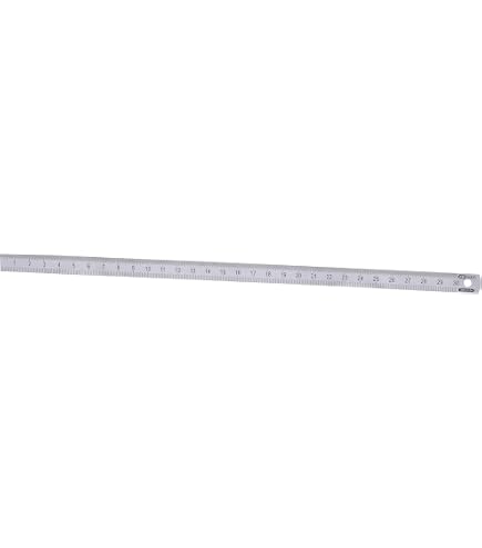 Règle Flexible PET 50 Cm - Échelle 0,1 Mm, Métrique/Anglaise - Transparente, Pliable - Pour Calibration, Mesure Précise - 4