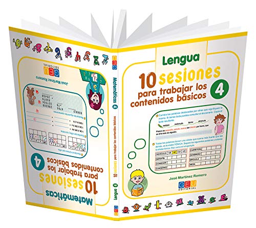 10 sesiones para trabajar los contenidos básicos 4 / Editorial GEU / 4º Primaria / Mejora lengua y matemáticas / Recomen