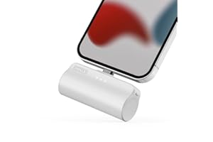 iWALK 3350mAh Portable Compact Built in Connector Docking External Battery Pack Power Bank Charger compatible with iPhone 14/14 Pro/14 Pro Max/14 Plus/13/12/11 /XS/XR/X/8/7/6s/Plus and More,White