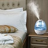 Luftbefeuchter Sparoma 3,5L Wassertank Raumbefeuchter aus anti bakteriell Material, Kalt Dampf Ultraschall-Befeuchter mit Aroma-Diffuser Funktion für Schlaf, Wohn, Baby und Kinderraum - 6