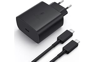 RVNTOP Cargador USB C 45W y Cable USB C 2M para Samsung Galaxy S23 Ultra/S23/S22/S22+/S22 Ultra/S21/S21+/S21 Ultra/S20 Ultra/S9/S8/Note 20/A13/A33/A53 5G, PD & PPS Cargador Movil Tipo C Enchufe Carga Rapida