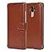 Price comparison product image Huawei Mate 9 Case [5.9 Inch][Coffee Brown] - [Wallet Case][Layered Dandy] - PU Leather Flip Cover With Credit Card Slot for Huawei Mate 9 [5.9 Inch]