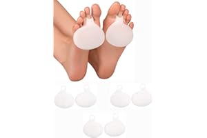 KYWLCO Gel Vorfußpolster Fußpads, 3 Paar Fußpads Silikon Mittelfuß Pads zur Schmerzlinderung bei Sesamoiditis und Morton-Nerven