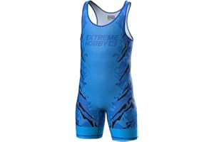 Extreme Hobby Justaucorps de Lutte pour Enfants Black Panther - Tenue de Lutte Professionnelle, Maillot de Lutte, Singlet de Lutte pour Enfants