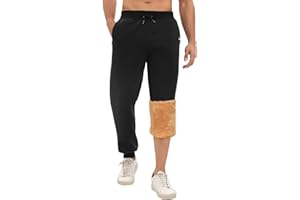 Yuson Girl Pantaloni Tuta Uomo Invernali Pantaloni da Jogging in Pile Pantaloni Sportivi Larghi Casual Pantaloni Lunghi Sherpa Cotone Pantaloni Termici con Tasche e Coulisse