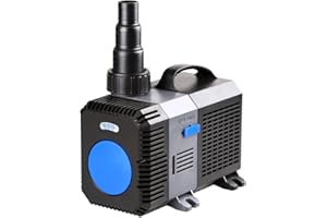 AQUAONE Pompe de bassin de 10000 Aquarium & CTP 80 W ECO Pompe de soutien moteur 10000 l/h, pompe, aquarium pompe basse consommation.