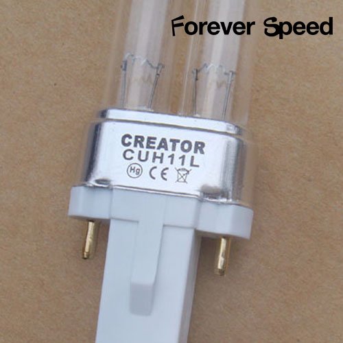 SPEED UVC Ersatzlampe Ersatzröhre UV Leuchtmittel Röhre für UVC Gerät(5/7/9/11/18/36/55W) (11 Watt G23) - 2