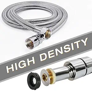 Drizzle 1 Meter Flexible Tube/Shower Hose/Hand Shower Tube/Health Faucet Tube - Set of 2