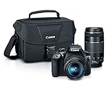 Canon EOS Rebel T6 18MP Digital SLR Camera Kit with EF-S 18-55mm and EF 75-300mm Zoom Lenses (Black) RS.69300 (30.00% Off) - Amazon