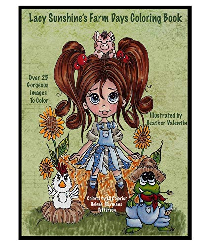 Lacy Sunshines Farm Days Coloring Book Whimsical Fun Country Farm Animals And Friends Lacy Sunshine Coloring Books