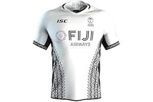BESSKY Maillot de Rugby Homme, Maillot de Rugby Fiji 2020 Sevens, Maillot de Rugby Principal Invité, T-Shirts à Manches Courtes Vêtement de Sport Confortable