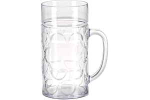 Kalttoy Chope à bière en plastique incassable incassable - Verres à bière - Verres à bière transparents - Réutilisables