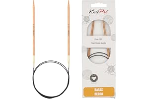 KnitPro Basix Beech Rundstricknadeln 60" (150cm) | 3.5mm