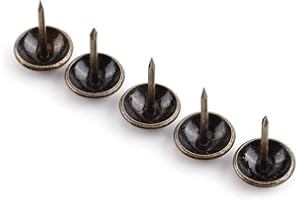 YOSOO HEALTH GEAR Tachuelas de tapicería de 100 Piezas, Clavos de tapicería, Clavos de Bronce para Muebles, Clavos Decorativos, Clavos, alfileres de Pulgar para sofá, sillón Cama(12 * 17 mm)
