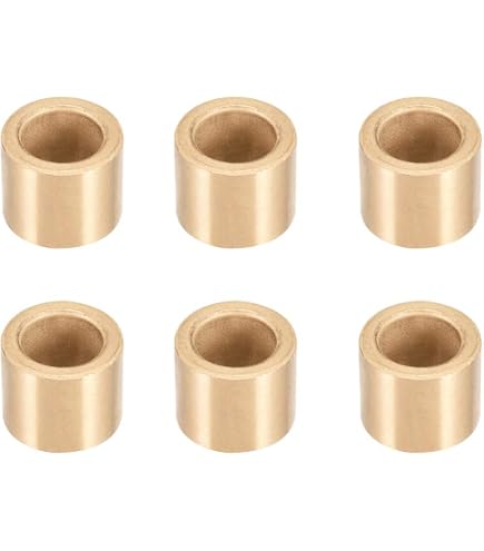 Sourcing Map 2 Stück Gleitlager Aus Messing – Selbstschmierende Buchse 8 Mm X 12 Mm X 25 Mm Für Drehbewegungen & Industrieanlagen