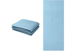 Good Nite Yoga Mat TPE Foldable Portable Non Slip Exercise Fitness Gym Pilates Sport Travel Mat for Women Men 183 x 61 x 0.6 cm