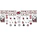 Produktbild NET TOYS 30 Deko Sticker Place Your Bets Casino Party Wandaufkleber Aufkleber Las Vegas Wandtattoos Karten Wanddeko Würfel Wandsticker Dekoration Paper Cut Out