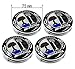 Produktbild guoyuanzed Neuen 4 Pcs AMG Rollen Center Kappen 75 mm Affalterbach Nabendeckel Emblem Abzeichen CLK (Passend für: Mercedes-Benz)