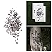 Tattify Rose Temporary Tattoo - Shakin' Like a Leaf (Set of 2)