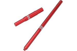 BuyWeek Arbre d'Entraînement Central de Voiture RC pour ARRMA 1/8 Mojave 4X4 4S BLX, Arbre de Transmission Central en Alliage d'Aluminium pour Voiture Télécommandée (Rouge)